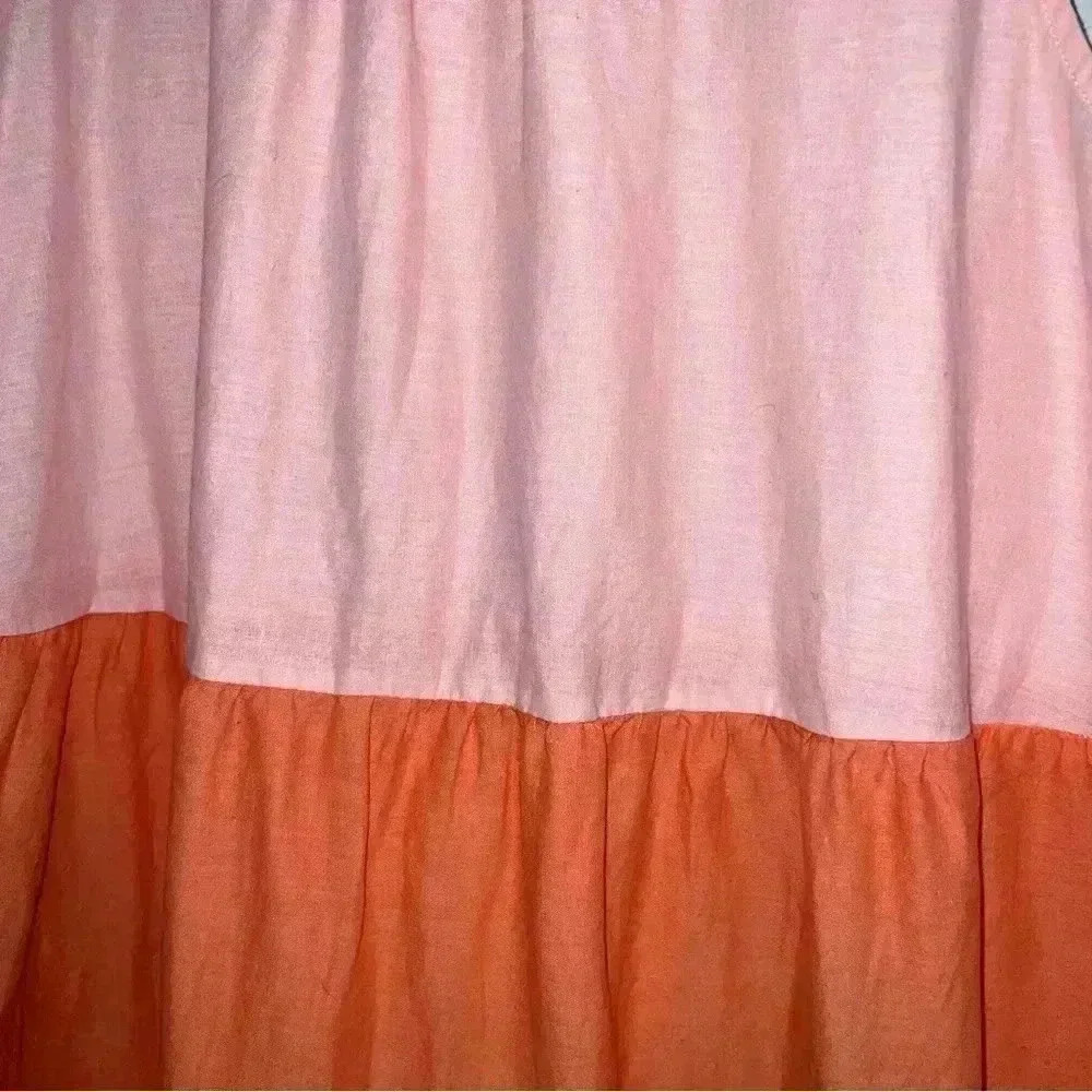 St. John’s Bay Warm Colorblock Linen Sundress, size XL - Picture 3 of 8